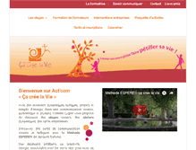 Tablet Screenshot of ca-cree-la-vie.fr